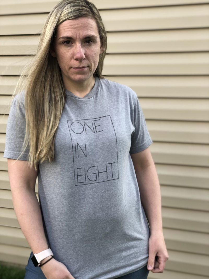 One in Eight Gray Boxed Model Shirt