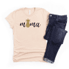 mama gold pineapple peach shirt