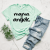 mama to angels mint green shirt