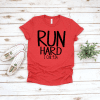 run hard 1 cor 9:24 heather red shirt