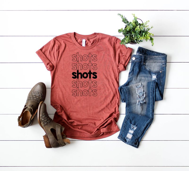 Shots Shots Shots Shots Rust Shirt