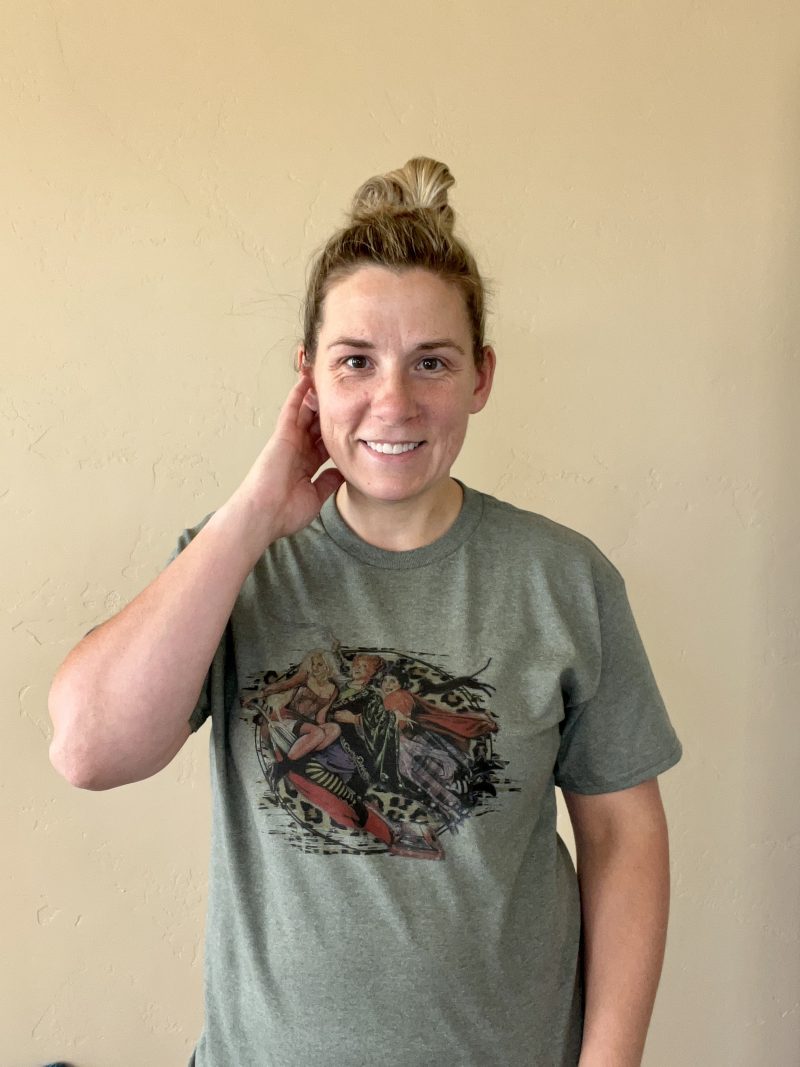 unbleached Sanderson sisters green tee