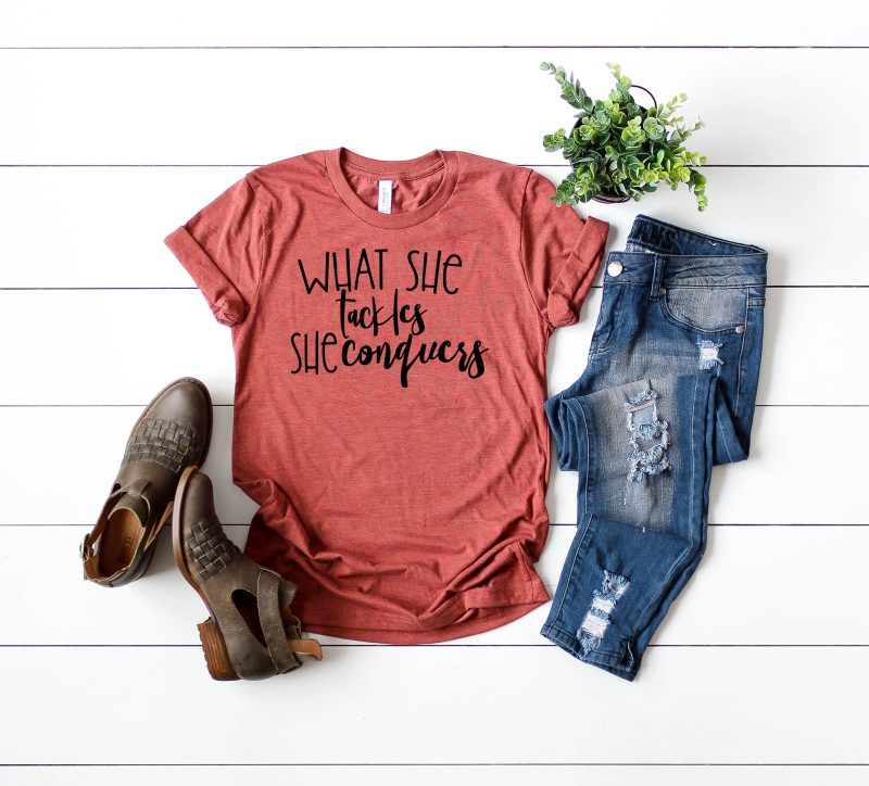 What she tackles she conquers gilmore girls tee