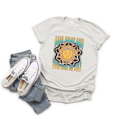 seek what sets your soul on fire sun tee
